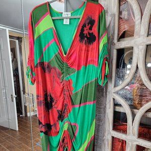 Sassy Jones Red & Green Reversible Dress